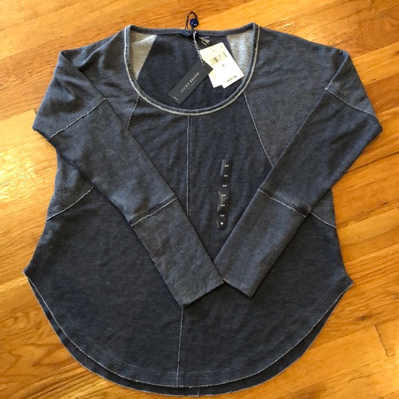 Lucky brand scoop neck long-sleeved- T - Picture 1 of 5